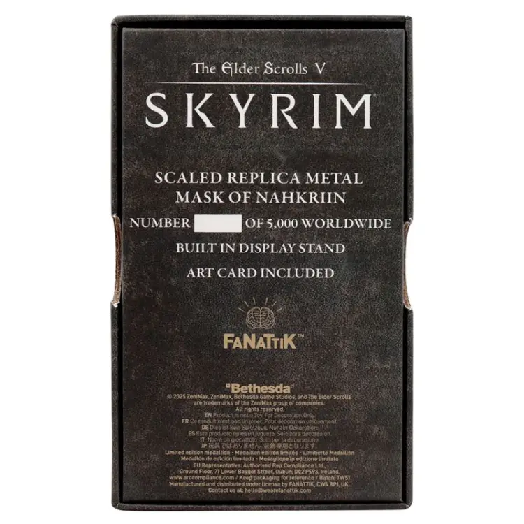 SKYRIM - Maska Smoczego Kapłana Nahkriin - Replika Edycja Limitowana