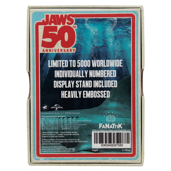 JAWS 50TH ANNIVIVERSARY - Plakat - Limitowana edycja sztabek