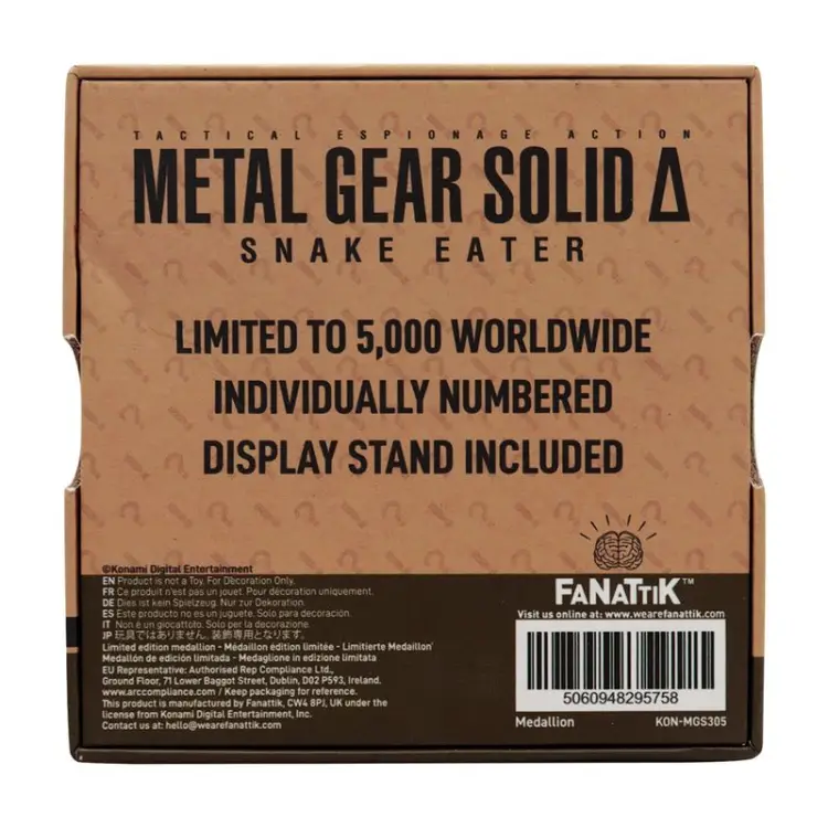 METAL GEAR SOLID DELTA - Cobra Unit - Edycja limitowana Medaillon