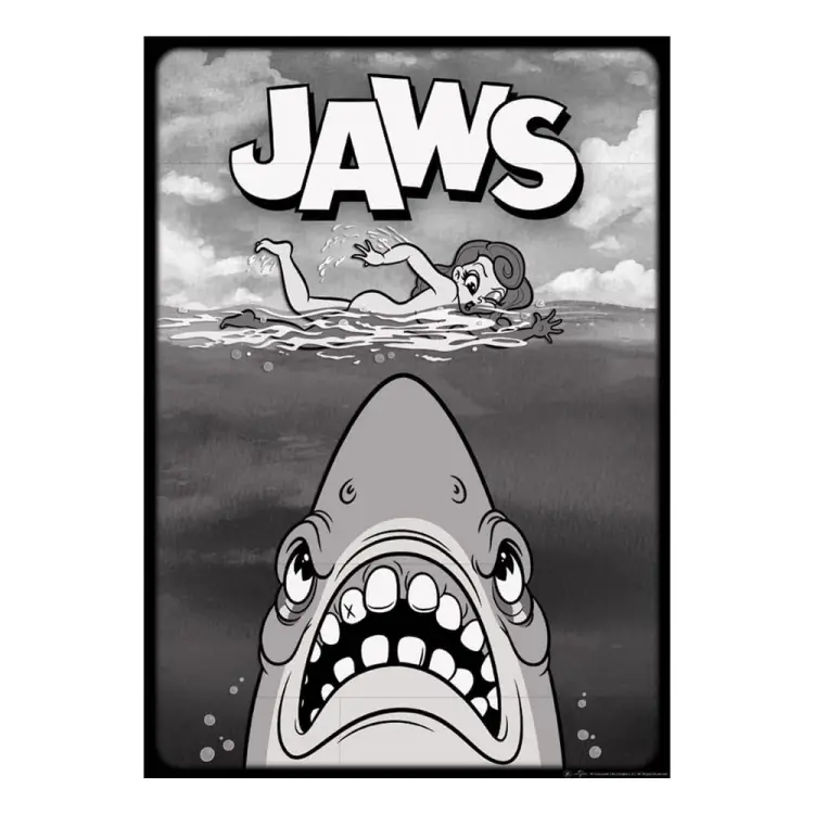JAWS - Styl kreskówkowy - Art Print - Edycja limitowana