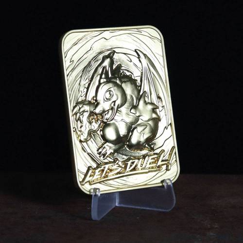YU-GI-OH! - Baby Dragon - pozłacany metalowy kolekcjoner kart