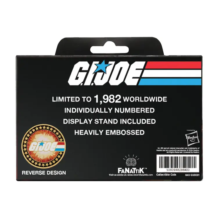 G.I. JOE - 60th Anniversary - 24-karatowa złota moneta z limitowanej edycji