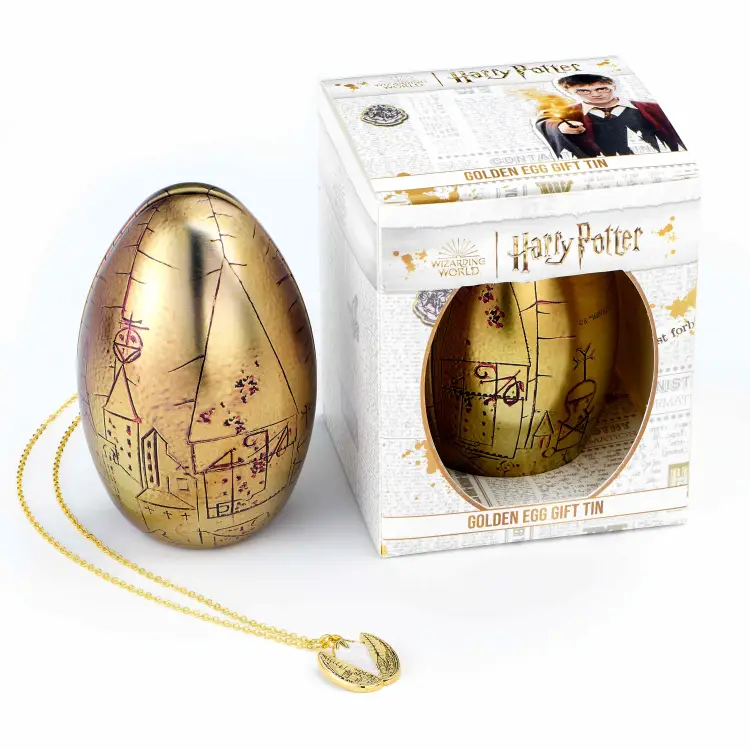 HARRY POTTER - Złote jajko - pudełko upominkowe + naszyjnik