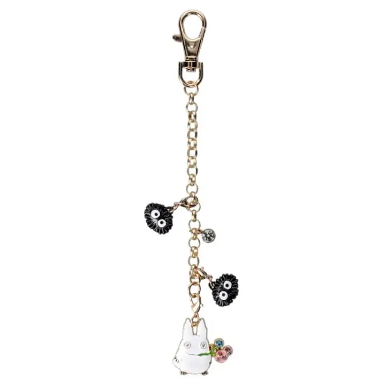 MY NEIGHBOR TOTORO - Biały Totoro i owoce - charms Chainette