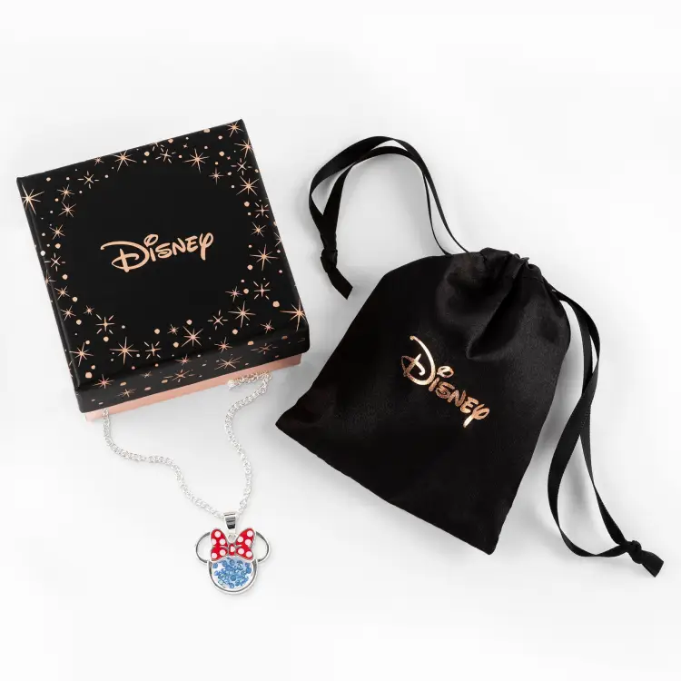 MINNIE - Naszyjnik z pływającym kamieniem urodzinowym w posrebrzanym kolorze - grudzień