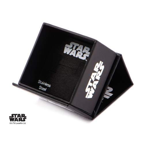 STAR WARS - Męski pierścionek ze stali nierdzewnej R2D2 Spinner Ring - Rozmiar 12