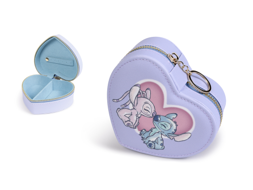 STITCH & ANGEL - Pudełko na biżuterię Zip Love Haert