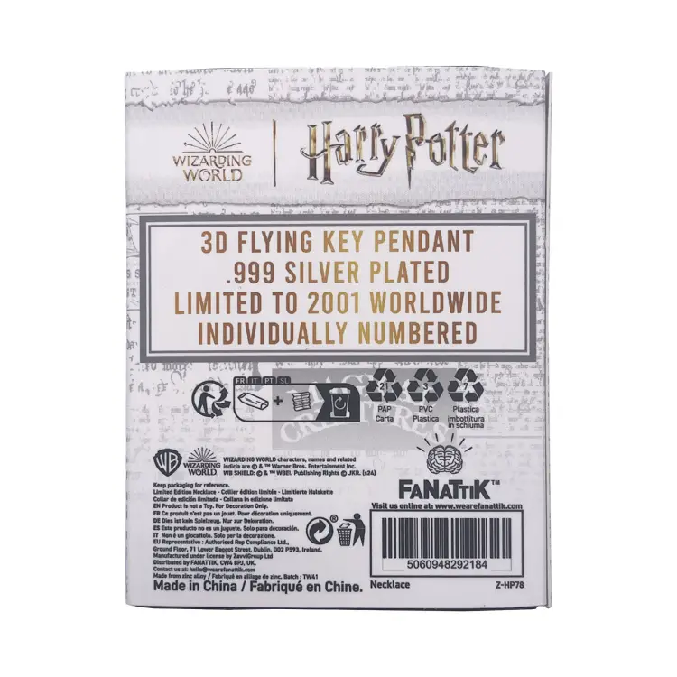 HARRY POTTER - Latający klucz - naszyjnik z limitowanej edycji