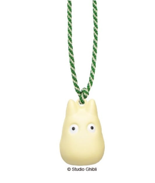 MY NEIGHBOR TOTORO - Biały Totoro - Pasek z dzwoneczkiem Netsuke
