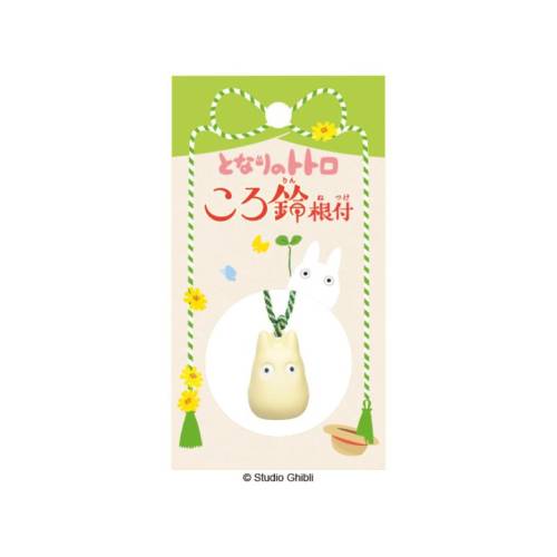 MY NEIGHBOR TOTORO - Biały Totoro - Pasek z dzwoneczkiem Netsuke