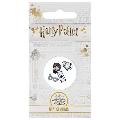 HARRY POTTER - Zestaw 4 naszyjników z mini charmsami - Harry