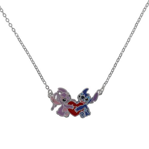 STITCH & ANGEL - Love - Wisiorek naszyjnik srebrny 18mm
