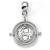 HARRY POTTER - Zaklinacz czasu - srebrny charms z suwakiem