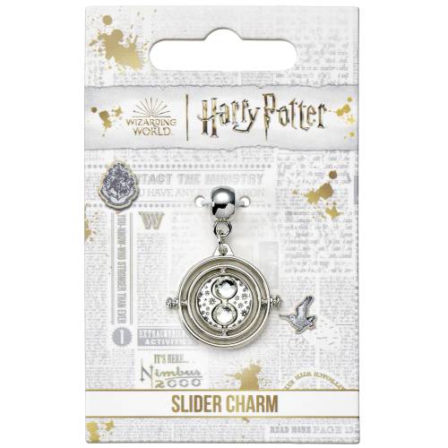 HARRY POTTER - Zaklinacz czasu - srebrny charms z suwakiem