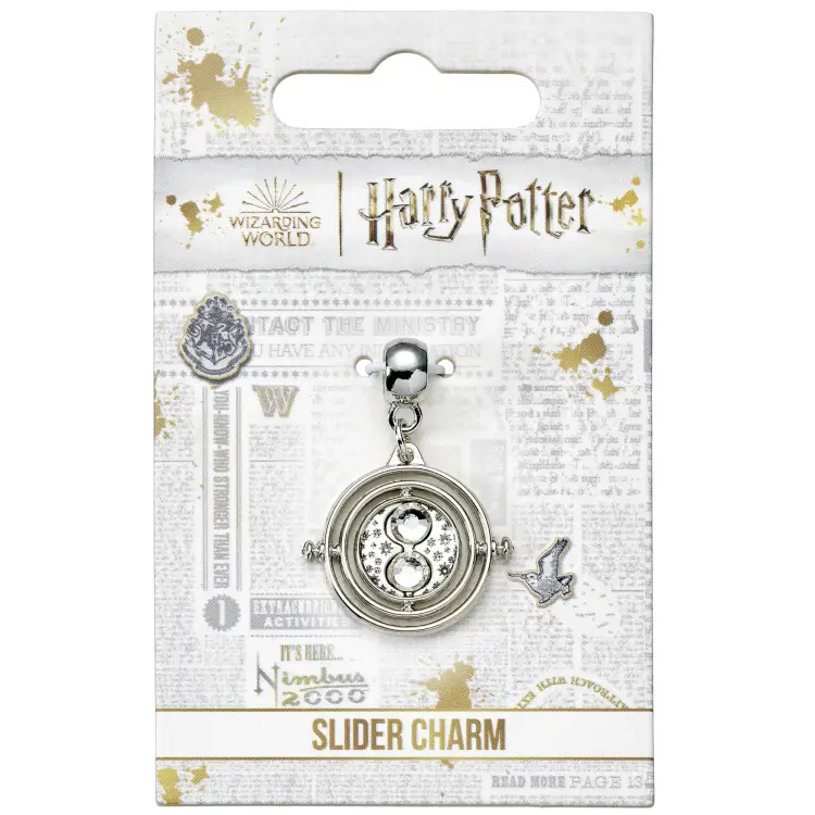 HARRY POTTER - Zaklinacz czasu - srebrny charms z suwakiem