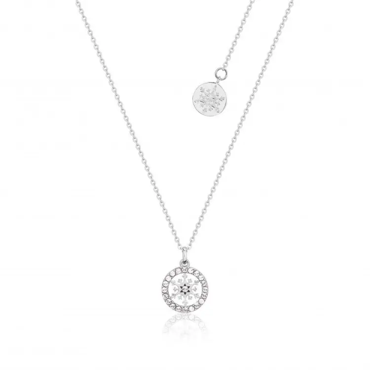 FROZEN 2 - Naszyjnik Snowflake Birhstone Apr 'SS Rhodium Plated'