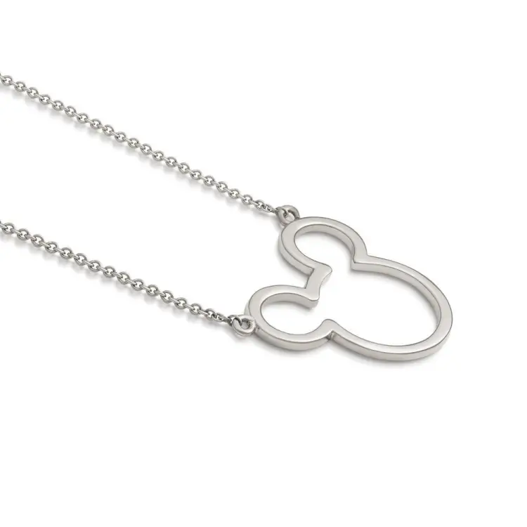 DISNEY METAL PRECIOUS - Naszyjnik Mickey Outline "Sterling Silver