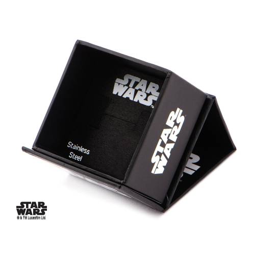 STAR WARS - Damski pierścionek 3D Gwiazda Śmierci ze stali nierdzewnej - Rozmiar 6