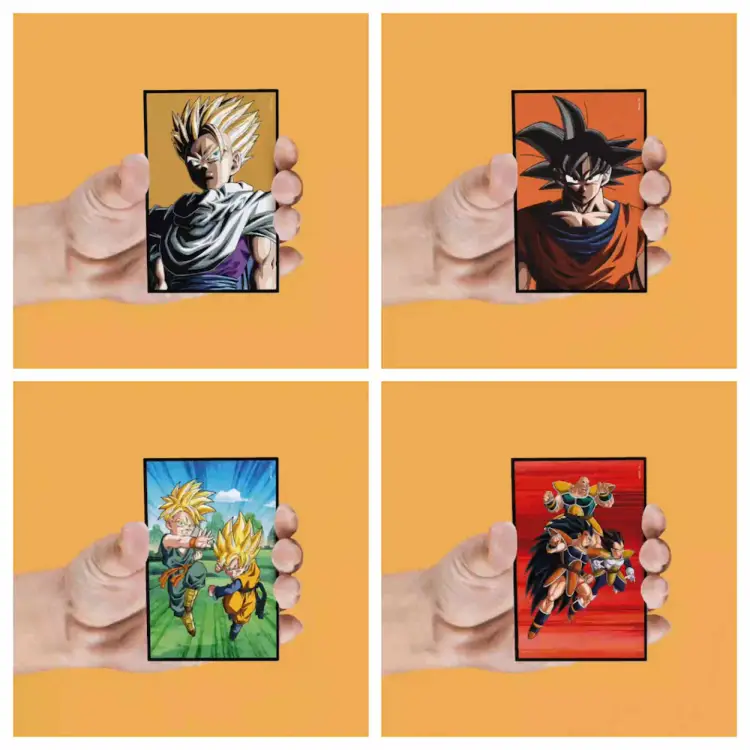 DRAGON BALL Z - Postacie - Zestaw 4 magnesów soczewkowych