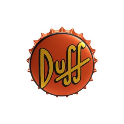 THE SIMPSONS - Duff - Metalowy magnes z otwieraczem do butelek