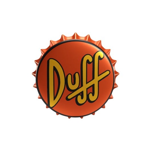 THE SIMPSONS - Duff - Metalowy magnes z otwieraczem do butelek