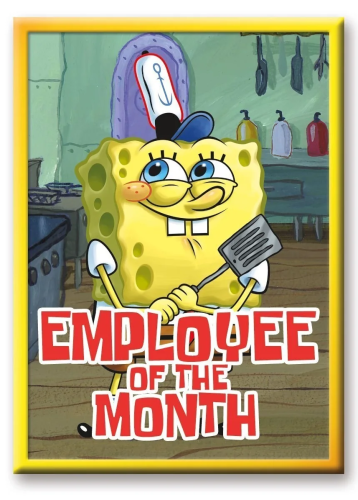 SPONGEBOB SQUAREPANTS - Pracownik Miesiąca - Magnes 6,3x8,9cm