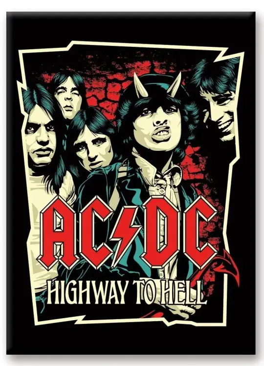 AC/DC - Highway To Hell - Magnes 6.3x8.9cm