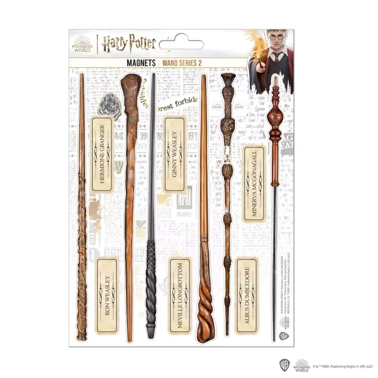 HARRY POTTER - Różdżka 02 - Tablica 12 magnesów piankowych