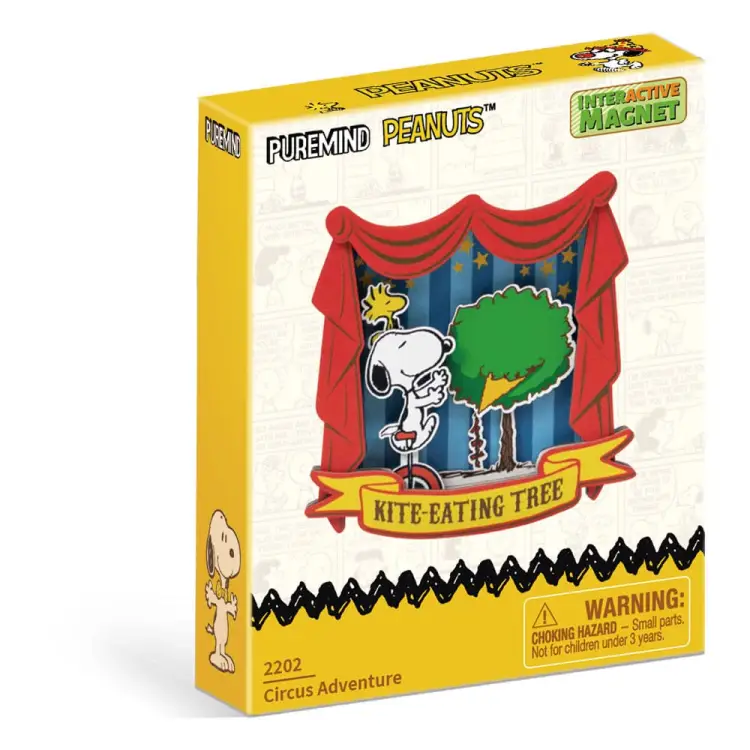 PEANUTS - Cyrk - Magnes drewniany