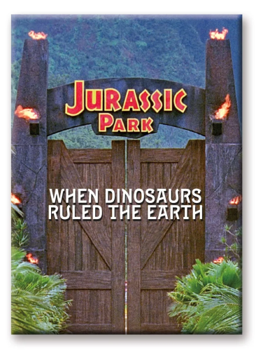 JURASSIC PARK - Bramy - Magnes 6,3x8,9 cm