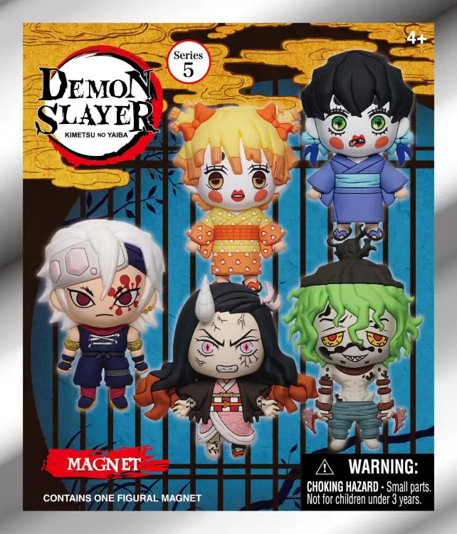 DEMON SLAYER - Seria 5 -3D Magnesy piankowe w ślepych torebkach (display 12 szt.)