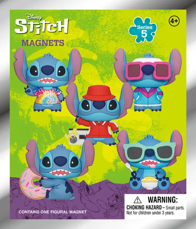 STITCH - Seria 5 - Magnesy piankowe 3D w ślepych torebkach (display 12 szt.)