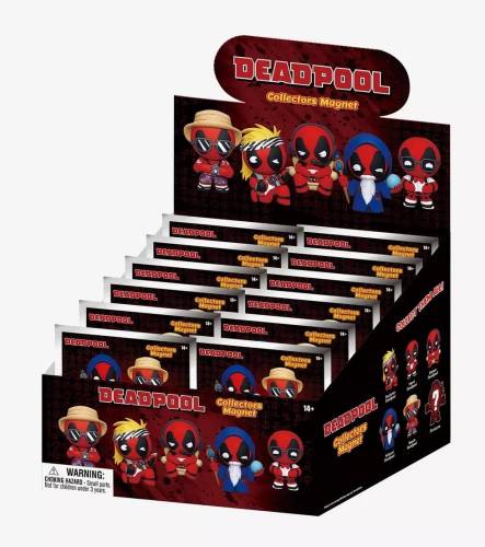 DEADPOOL - Seria 1 - Magnesy piankowe 3D w ślepych torebkach (display 12 szt.)