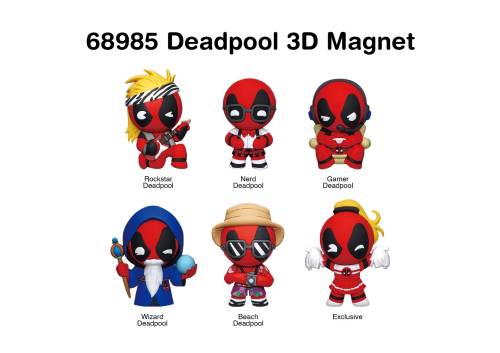 DEADPOOL - Seria 1 - Magnesy piankowe 3D w ślepych torebkach (display 12 szt.)