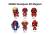 DEADPOOL - Seria 1 - Magnesy piankowe 3D w ślepych torebkach (display 12 szt.)