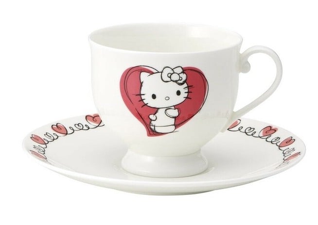 HELLO KITTY - Hello Kitty - Filiżanka i spodek "Bone China" 240ml