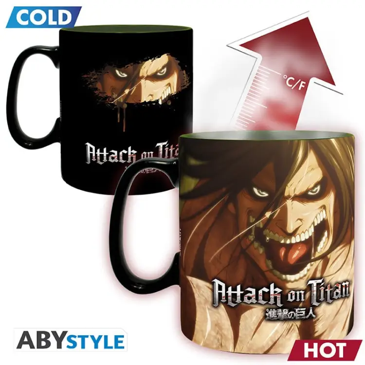 ATTACK ON TITAN - Sezon 3 - Kubek Heat Change 460ml