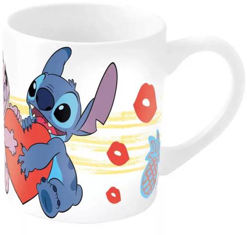 STITCH - Zestaw obiadowy - Kubek 325ml + Miska + Talerz 3szt.