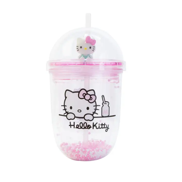 HELLO KITTY - Kubek "Boba" ze słomką