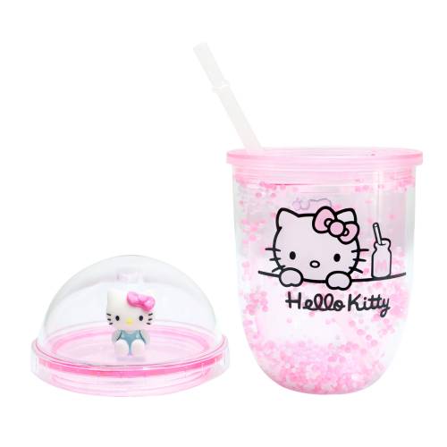 HELLO KITTY - Kubek "Boba" ze słomką