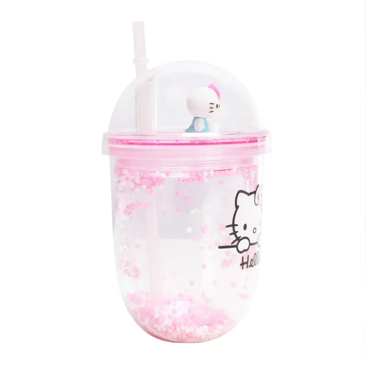 HELLO KITTY - Kubek "Boba" ze słomką