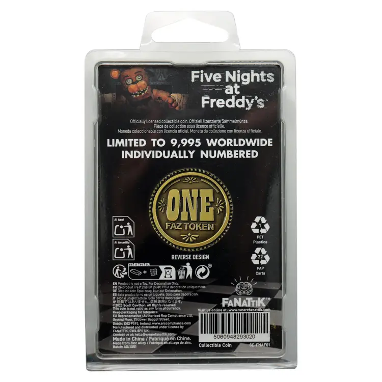 FIVE NIGHTS AT FREDDY'S - Fazbear - Moneta z limitowanej edycji