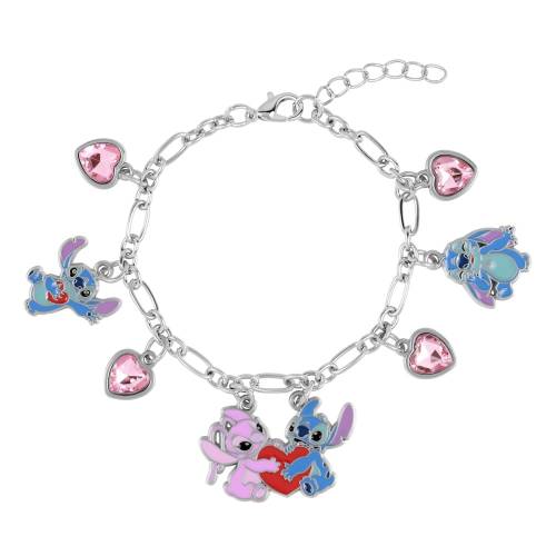 STITCH & ANGEL - Love - Bransoletka + Stitch Charms 7mm