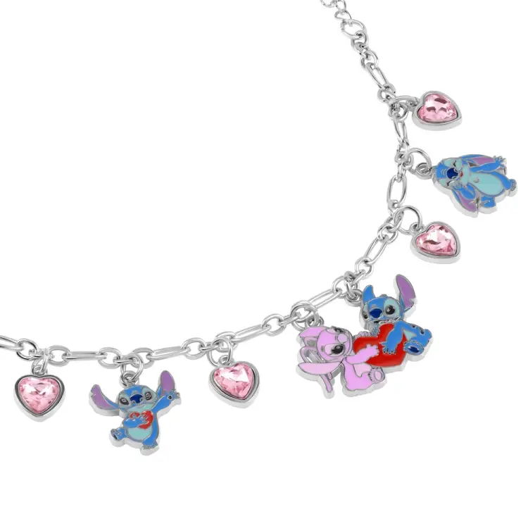 STITCH & ANGEL - Love - Bransoletka + Stitch Charms 7mm