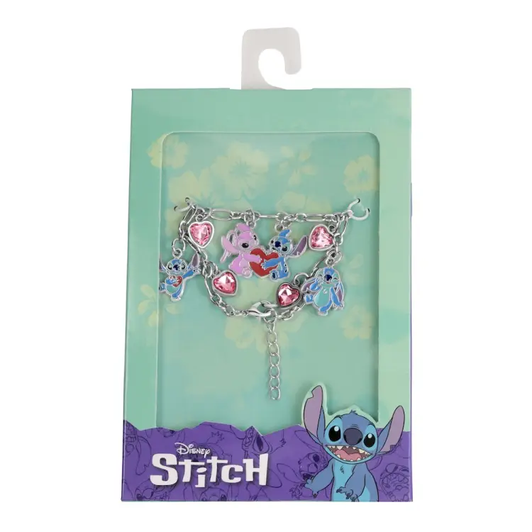 STITCH & ANGEL - Love - Bransoletka + Stitch Charms 7mm