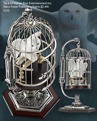 HARRY POTTER - Miniaturowa Hedwiga w klatce - 25 cm