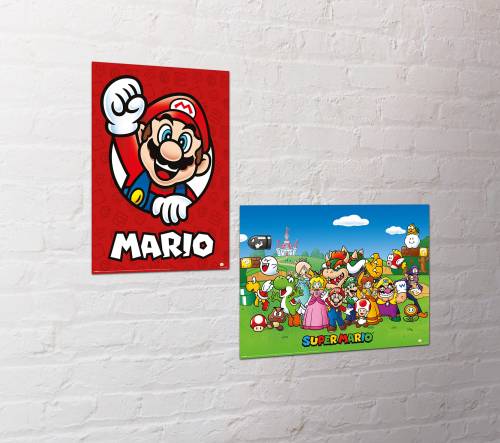 SUPER MARIO - Zestaw 2 plakatów 52 x 38 cm