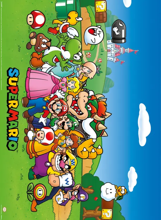 SUPER MARIO - Zestaw 2 plakatów 52 x 38 cm
