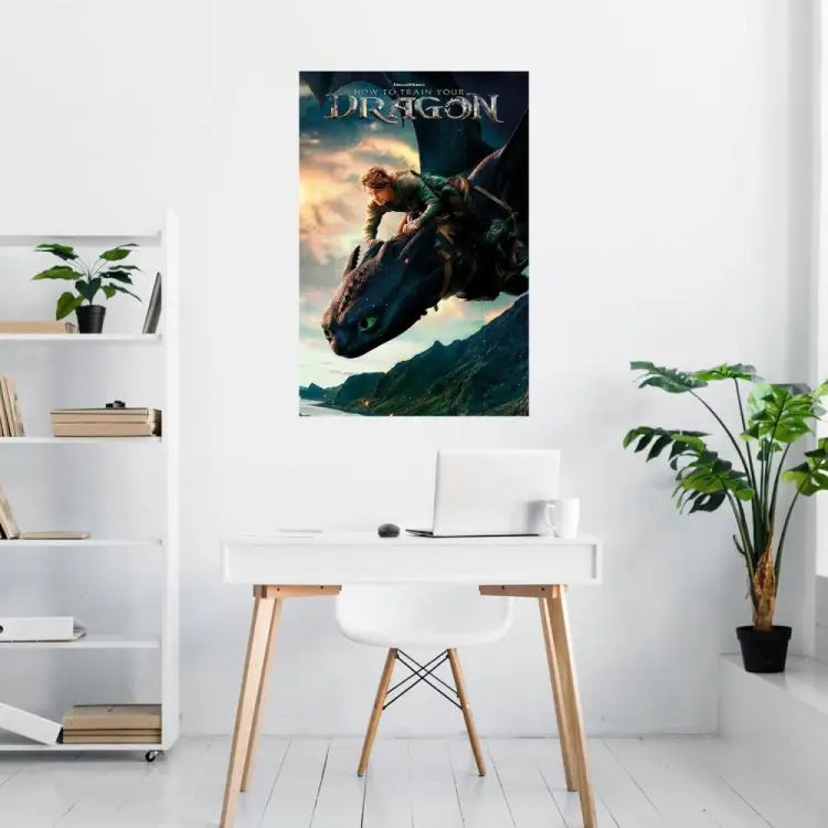 HOW TO TRAIN A DRAGON LIVE ACTION - Plakat 61 x 91 cm