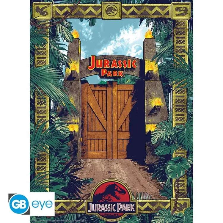 JURASSIC PARK - Bramy i bioróżnorodność - Zestaw 2 plakatów chibi "52x38